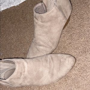 Gray booties